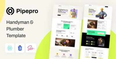 Pipepro - Handyman & Plumber React Template
