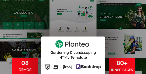 Planteo - Gardening and Landscaping HTML5 Template Planteo - Gardening and Landscaping HTML5 Template