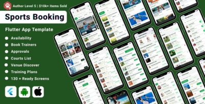 PlayHive - Court Sports Booking Flutter App UI Kit