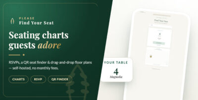 Please Find Your Seat - Event Seating Chart, RSVP & QR Seat Finder (Laravel SaaS)