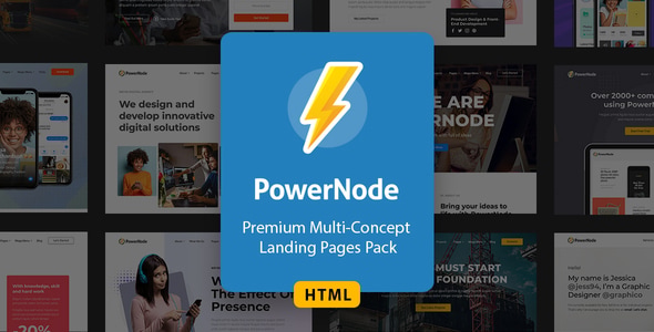 PowerNode - Multi-Concept Landing Pages HTML Template PowerNode - Multi-Concept Landing Pages HTML Template
