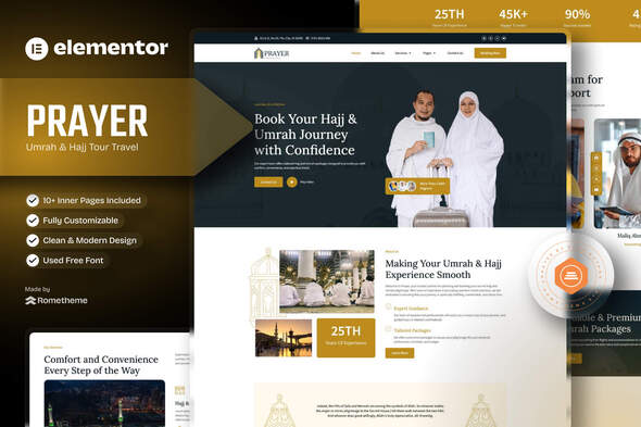 Prayer - Umrah & Hajj Tour Travel Elementor Template Kit Prayer - Umrah & Hajj Tour Travel Elementor Template Kit