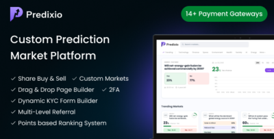 Predixio - Prediction Market Platform with Ranking and Referral System