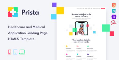Prista - App Landing Page HTML Template