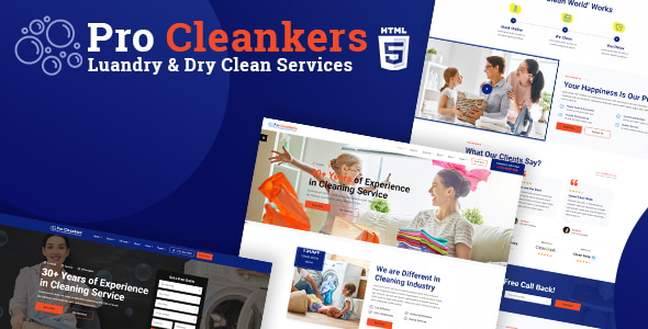 Pro Cleankers | Laundry and Dryclean HTML Template Pro Cleankers | Laundry and Dryclean HTML Template