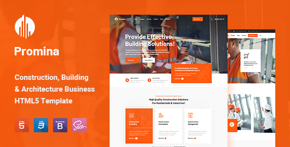 Promina - Construction and Building HTML5 Template Promina - Construction and Building HTML5 Template