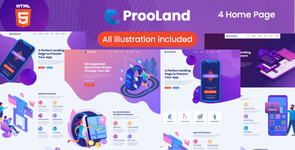 ProoLand - App Landing Page ProoLand - App Landing Page