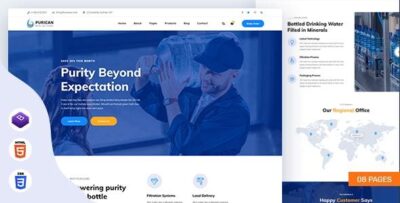 Purican - Drinking Mineral Water Delivery HTML5 Template