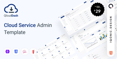 QloudDash - Cloud Service Admin Template