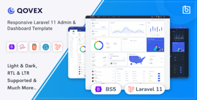 Qovex - Laravel Admin & Dashboard Template