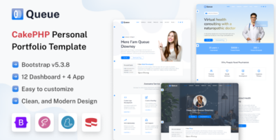 Queue - CakePHP Personal Portfolio Template