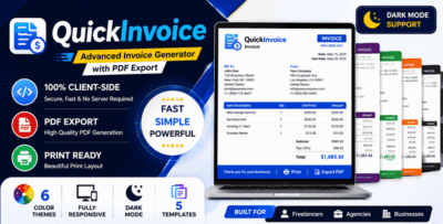QuickInvoice - Invoice & Quotation Generator With PDF Export