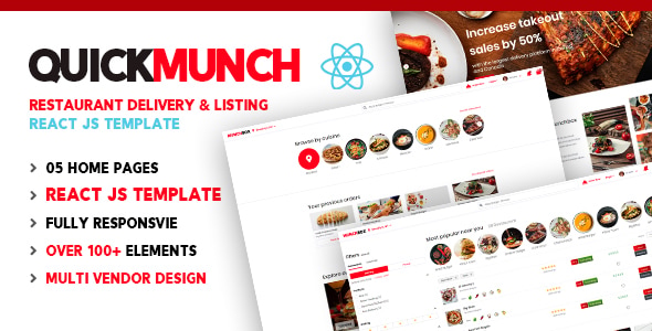 Quickmunch | Restaurant Listing React Template Quickmunch | Restaurant Listing React Template