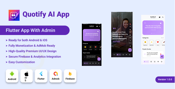 Quotify AI - Flutter Quote Maker App with AI Integration Is title ki wajah se: Quotify AI - Flutter Quote Maker App with AI Integration Is title ki wajah se: