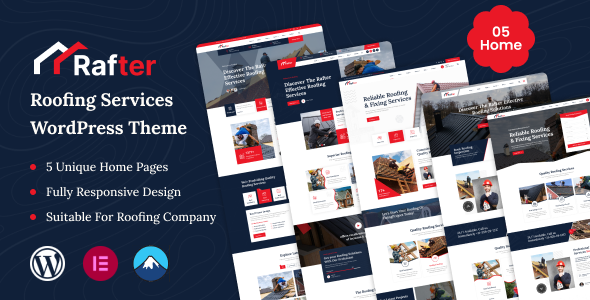 Rafter – Roofing Services WordPress Theme Rafter – Roofing Services WordPress Theme