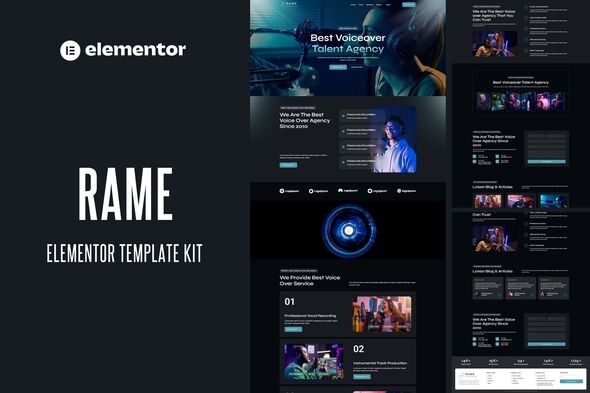 Rame - Voice Over Services Elementor Pro Template Kit Rame - Voice Over Services Elementor Pro Template Kit