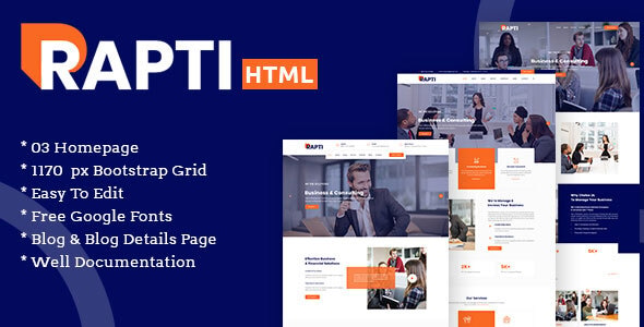 Rapti - Multipurpose Business Digital Corporate agency SEO & Marketing HTML5 Template Rapti - Multipurpose Business Digital Corporate agency SEO & Marketing HTML5 Template