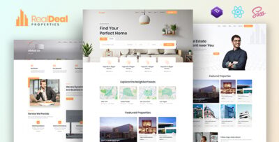 Realdeal - Modern Real Estate React JS template