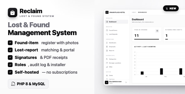 Reclaim - Lost & Found Management System Reclaim - Lost & Found Management System