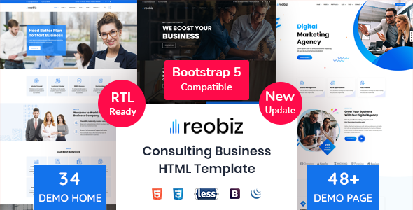 Reobiz - Consulting Business HTML Template Reobiz - Consulting Business HTML Template