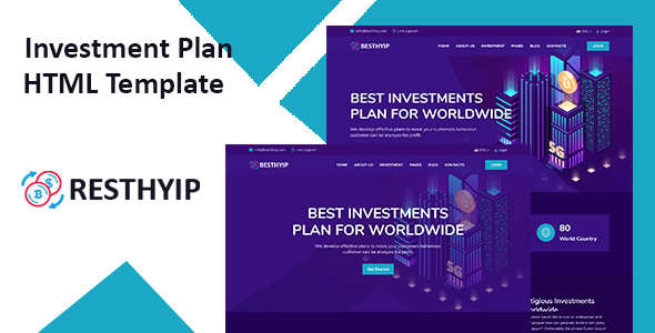 Resthyip - HYIP & Financial Investment HTML Template Resthyip - HYIP & Financial Investment HTML Template