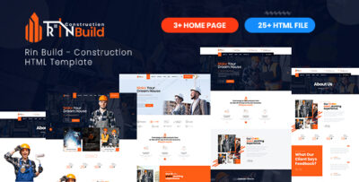 Rin Build - Construction Building Company HTML Template