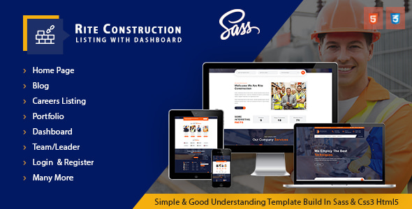 Rite Construction Listing Html5 Template Rite Construction Listing Html5 Template