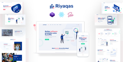 Riyaqas - Saas & Software React JS Template