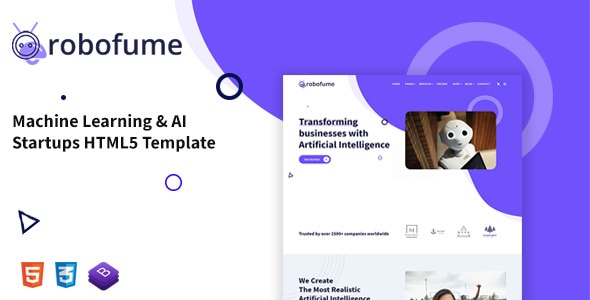 Robofume - Machine Learning & AI Startups HTML5 Template Robofume - Machine Learning & AI Startups HTML5 Template
