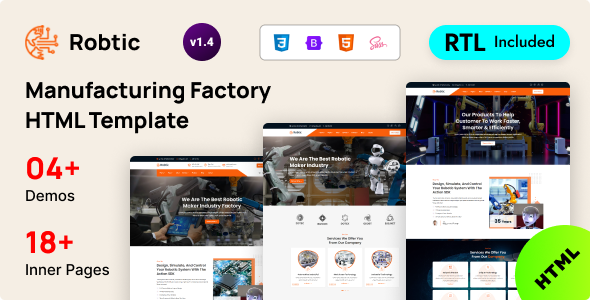 Robtic - Manufacturing Factory Bootstrap 5 Template Robtic - Manufacturing Factory Bootstrap 5 Template