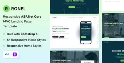 Ronel - ASP.Net Core MVC Landing Page Template