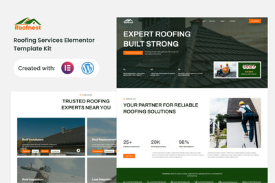 Roofnest - Roofing Services Elementor Template Kit