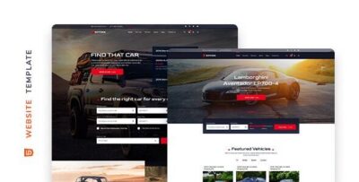 Rotors - Car Rental Website Template