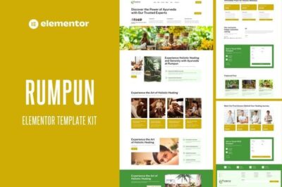 Rumpun - Ayurveda Treatment Elementor Pro Template Kit