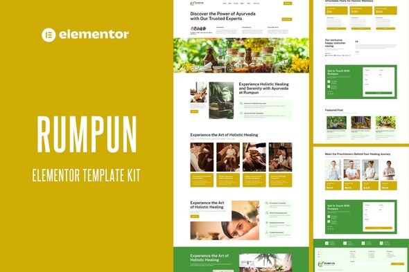 Rumpun - Ayurveda Treatment Elementor Pro Template Kit Rumpun - Ayurveda Treatment Elementor Pro Template Kit