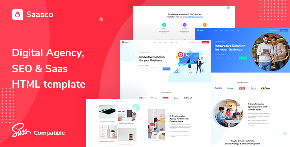 Saasco - Digital agency, SEO & Marketing HTML Template Saasco - Digital agency, SEO & Marketing HTML Template