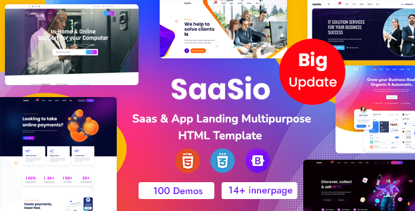 SaaSio - One Page SaaS HTML Template SaaSio - One Page SaaS HTML Template