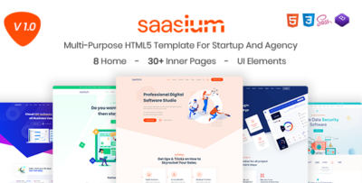 Saasium - Multi-Purpose HTML5 Template For Startup And Agency
