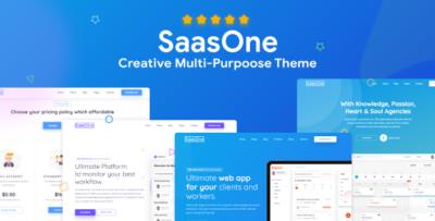 SaasOne - Creative Agency, Corporate and Portfolio Multi-purpose Template