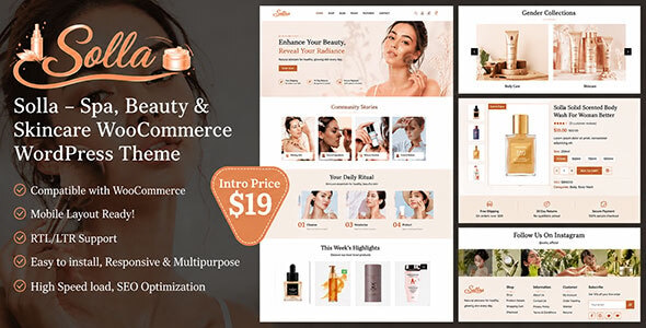 Salla - Spa, Beauty & Skincare WooCommerce WordPress Theme Salla - Spa, Beauty & Skincare WooCommerce WordPress Theme