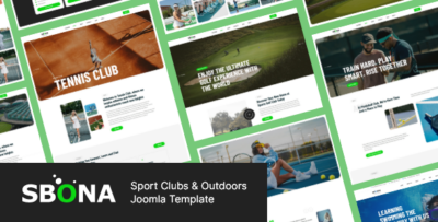 Sbona - Sport Clubs & Outdoors Joomla Template