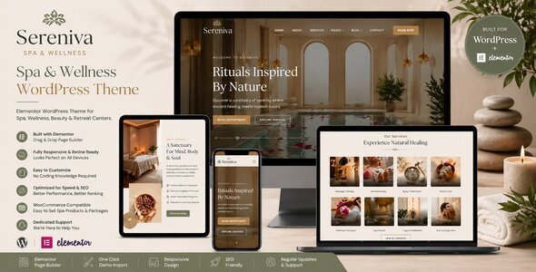 Sereniva — Spa & Wellness WordPress Theme Sereniva — Spa & Wellness WordPress Theme