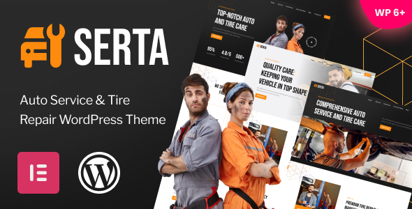Serta - Auto Service & Tire Repair WordPress Theme Serta - Auto Service & Tire Repair WordPress Theme