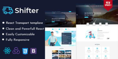 Shifter - Transport and Logistics React Template