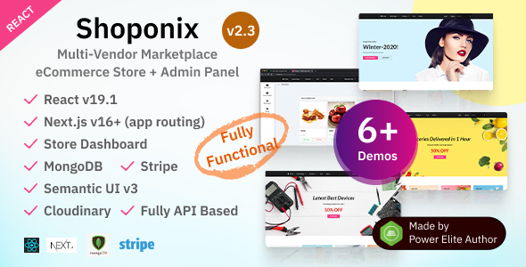 Shoponix - React Nextjs 16 Multi-Vendor Marketplace eCommerce Template Shoponix - React Nextjs 16 Multi-Vendor Marketplace eCommerce Template