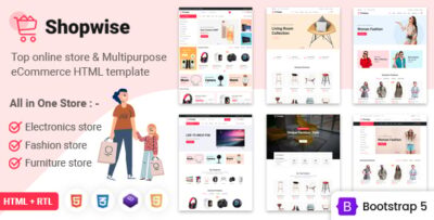 Shopwise - eCommerce Multipurpose Bootstrap 5 HTML Template