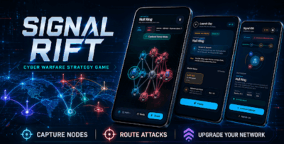 SignalRift Cyber Nodes Flutter Game
