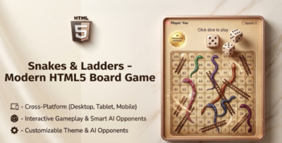 Snakes & Ladders | HTML5 Board Game