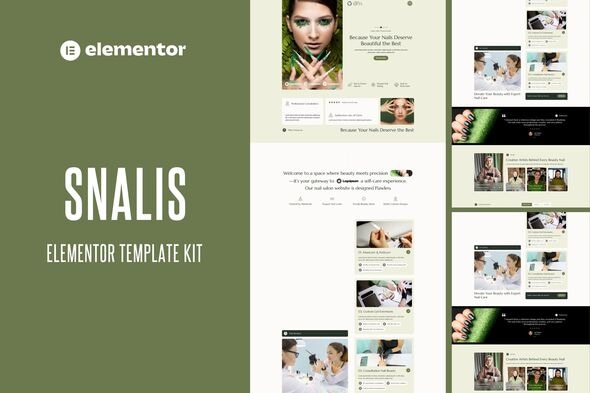 Snalis - Nail Salon & Beauty Care Elementor Template Kit Snalis - Nail Salon & Beauty Care Elementor Template Kit