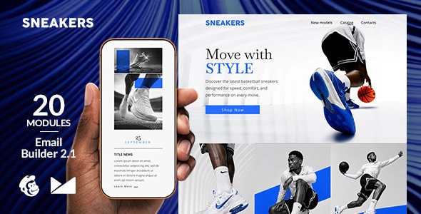 Sneakers Responsive Email Template + Online Emailbuilder 2.1 Sneakers Responsive Email Template + Online Emailbuilder 2.1